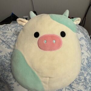 Squishmallows Cream and Mint Cow Plush